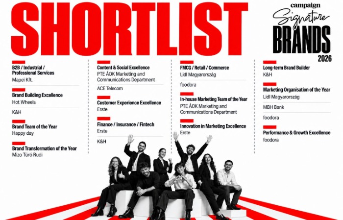 Ezek a marketingcsapatok állnak az első Campaign Signature Brands shortlistjén