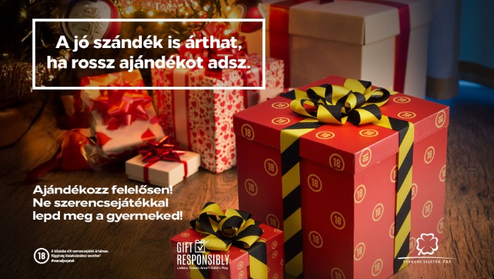 A szerencsejáték nem gyerekjáték ­– Ajándékozz felelősen!