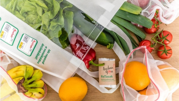 Az Auchan meglépte: nem lesz többé műanyagzacskó az üzleteiben