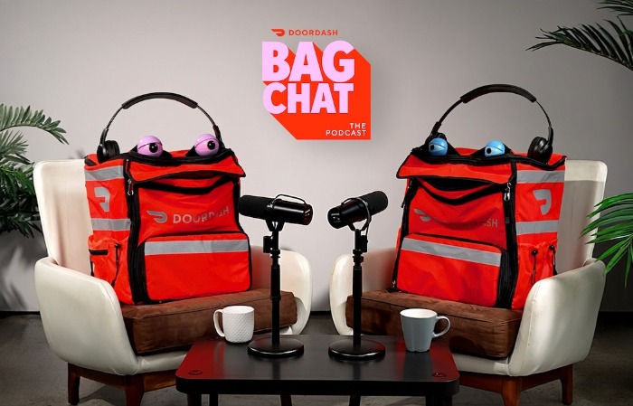 Két ételfutártáska indít podcastet a DoorDash új kampányában