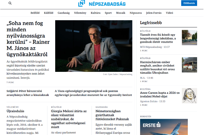 Újraindult a Népszabadság – beolvadt a Népszava