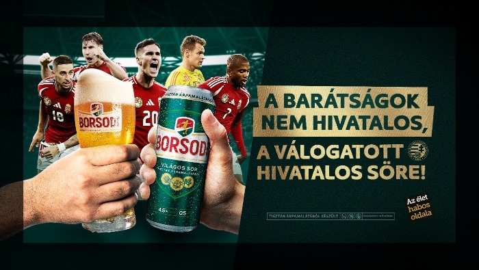 Ismét a Borsodi a hazai férfi futballválogatott hivatalos söre