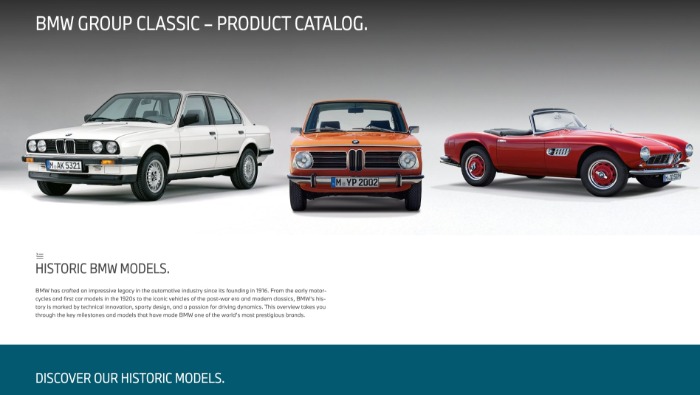Elkészült a történelmi BMW modellek áttekintő weboldala
