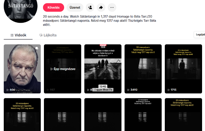 TikTok-kísérlet: 20 másodperces etapokra bontva habzsolják a népek a Sátántangót